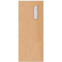 Crown Steamed Beech Solid Core FD30 Clear Glazed Internal Fire Door 2700mm x 926mm x 44mm | 450mm x 150mm VP