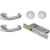 Welling Round Bar Lever Handle + Easi-T 3 Lever Sashlock Door Hardware Pack