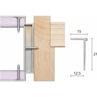 Aluminium Reveal Trim 3000mm x 15mm