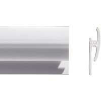 Altro Whiterock Two-part Cut Tile Transition Trim White 2500mm - A832/25