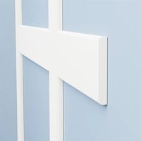Bullnose Shaker MDF Wall Panels White Primed 3050mm x 120mm x 25mm