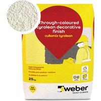 Weber Cullamix Tyrolean White Render 25kg - Pack of 10