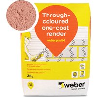 Weberpral M Earth Red Render 25kg - Pack of 10