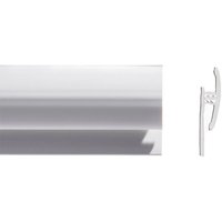 Altro Aluminium p/coated Transition Strip White 2500mm - A852/25