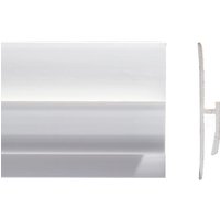 Altro Whiterock Single-part Cut Tile to Resin Trim White 2500mm - G834/25