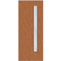 Crown American Cherry Solid Core FD30 Clear Glazed Internal Fire Door 2700mm x 926mm x 44mm | 1500mm x 150mm VP