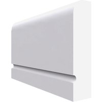 Square Edge C Grooved MDF Dado Rail White Primed 4200mm x 95mm x 25mm