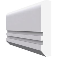Edge Grooved 2 MDF Dado Rail White Primed 4200mm x 95mm x 25mm