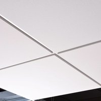 Zentia Armstrong Plain Ceiling Tiles Tegular24 Edge 600mm x 600mm - Pack of 16 | 5.76m2 - BP9589M4E