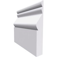 Cesar MDF Skirting Board White Primed 4200mm x 220mm x 18mm