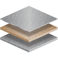 Bathgate BGM600S Raised Floor Panel PSA Medium Grade Steel Encapsulated Bare Panel 600mm x 600mm x 31mm