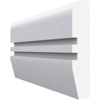Chamfered Square Grooved 2 MDF Dado Rail White Primed 4200mm x 95mm x 25mm