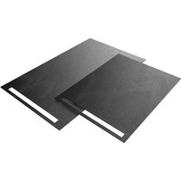 Wedi Fundo Riolito Neo Ready-to-use Rectangular Top Finish Surface Linear Drain 1800mm x 900mm x 6mm - Carbon Black