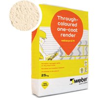 Weberpral M Cream Render 25kg - Pack of 10