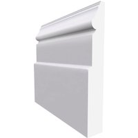 Victorian MDF Skirting Board Unprimed 4200mm x 220mm x 18mm