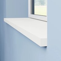 Square MDF Window Board White Primed 3000mm x 250mm x 25mm