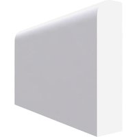 Square MDF Dado Rail White Primed 4200mm x 95mm x 25mm