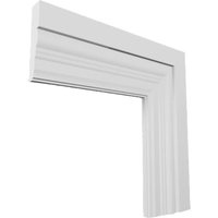Antique MDF Architrave White Primed 4200mm x 95mm x 18mm