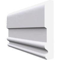 Queens MDF Dado Rail White Primed 4200mm x 95mm x 25mm