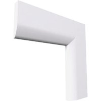 Chamfered Round MDF Architrave White Primed 4200mm x 80mm x 18mm