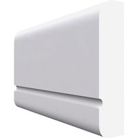 Bullnose C Grooved MDF Dado Rail White Primed 4200mm x 95mm x 25mm