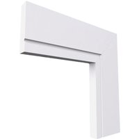 Square Edge C Grooved MDF Architrave White Primed 4200mm x 80mm x 18mm