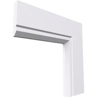 Edge V Grooved MDF Architrave White Primed 4200mm x 80mm x 18mm