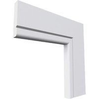 Bullnose V Grooved MDF Architrave White Primed 4200mm x 95mm x 18mm
