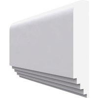 Mini Stepped MDF Dado Rail White Primed 4200mm x 95mm x 25mm