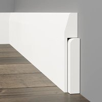 Chamfer Round MDF Skirting Board Cover White Primed 4100mm x 210mm x 25mm
