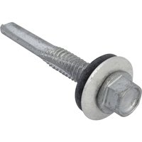 ForgeFix TechFast Hex Head Roofing Screw Self-Drill Heavy Section 5.5 x 38mm Pack 100 TFHH5538