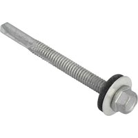 ForgeFix TechFast Hex Head Roofing Screw Self-Drill Heavy Section 5.5 x 80mm Pack 50 TFHH5580
