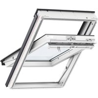 VELUX Electric Centre Pivot Roof Window White Painted 550mm x 778mm GGL CK02 207021U