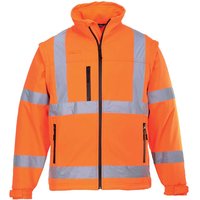 Portwest 2 in 1 Waterproof Hi Vis Softshell Jacket