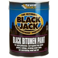 Everbuild Sika 486939 Black Jack® 901 Black Bitumen Paint 5 Litre