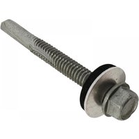 Forgefix TFHW16SD55120H Techfast Roofing Sheet To Steel Hex Screw & Washer No.5 Tip 5.5 X 120Mm Box 50