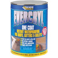Everbuild Sika 484640 Evercryl® One Coat White 5Kg