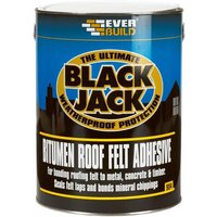 Everbuild Sika 486995 Black Jack® 904 Bitumen Roof Felt Adhesive 5 Litre