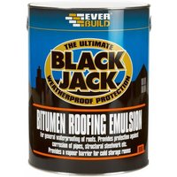 Everbuild Sika 487001 Black Jack® 906 Bitumen Roofing Emulsion 5 Litre