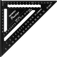 Faithfull Prestige Quick Roofing Square Black Aluminium 180Mm (Metric)
