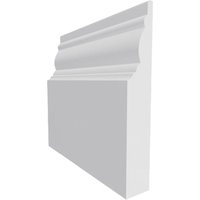 Windsor MDF Skirting Board White Primed 4200mm x 220mm x 18mm