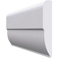Ovolo MDF Dado Rail White Primed 4200mm x 95mm x 25mm