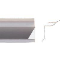 Altro Whiterock Shower Trim White 1800mm x 23mm - A923/18/01