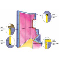 WALLSORBA PT40 Panel Joint U Trim 2700mm x 40mm - White