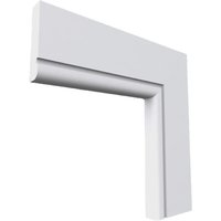 Bullnose Grooved MDF Architrave White Primed 4200mm x 95mm x 18mm