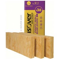 Isover Isover CWS36 Cavity Wall Insulation 1200mm x 455mm x 100mm - Pack of 12 | 6.55m2
