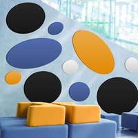QUIETSORBA Ecopaint Vertical Circle Wall Panel 800mm x 40mm - Pack of 4 | 9.04m2